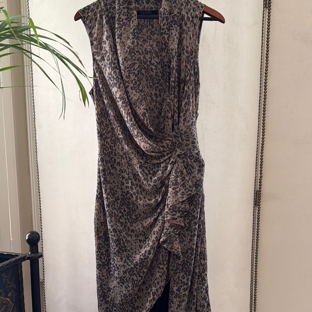 Leopard Print Sleeveless Dress